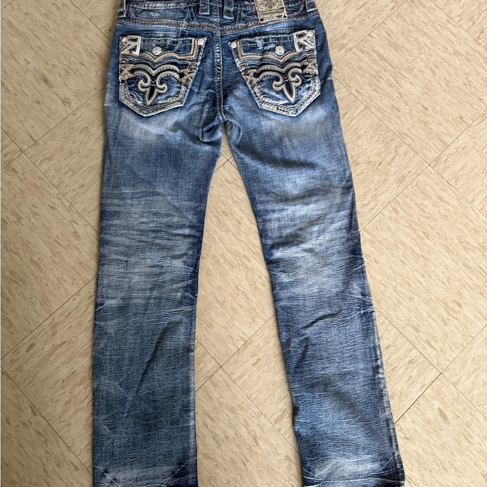 Men's Rocks jeans size 32 blue light jeans just looking for 50$